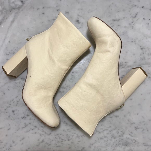 JOIE gold zip cream boot - Picture 2 of 10
